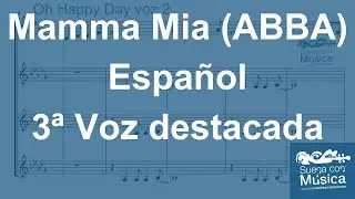 Partitura y Gu&iacute;a Vocal 3 - Mamma Mia (Coro 