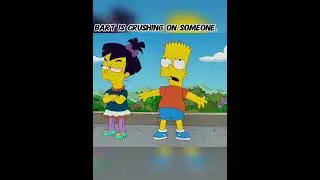 Bart has a new deskmate. #anime #animerecap #TheSimpsons