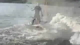 Wakesufing at the Dam