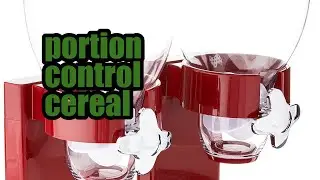 Review Honey Can Do Double Cereal Dispenser   Portion Control for Breakfast   Red and Chrome