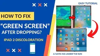 HOW TO FIX GREEN SCREEN AFTER DROPPING? iPad 2 Discoloration | Easy Tutorial