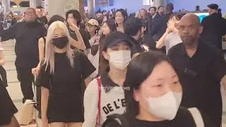 BTS Fans VS Harry styles Cazy Fans and K-pop Bodyguards at LAX