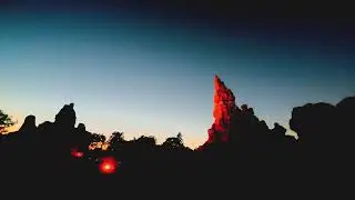 Big Thunder Mountain Disneyland, sunset ride