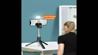 selfi Stick with LED light mini tripod stand #shortfeed #shorts #selfistick
