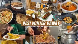 Desi Dawat Abroad 🇨🇦 | Simple Moments, Real Sukoon 🤍Cake with a Twist| Cooked by Sabeen