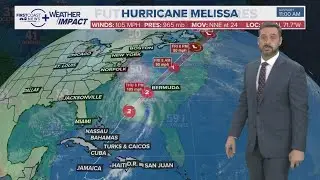 Tracking Hurricane Melissa as it will impact Bermuda next