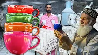 From Clay to Coffee Cup ☕ | Inside Ceramic Mug Factory & Teacup Manufacturing Proces