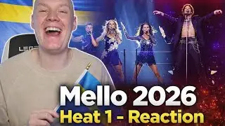 МЕЛОДИФЕСТИВАЛЕН 2026 - ЖАРКА 1⎥РЕАКЦИЯ🇸🇪