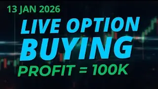 13 January 2026 | Option Buying Intraday | Live Trade | Profit & Loss | Trader Risk Free 