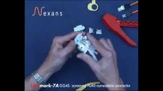 How to terminate a Nexans LANmark7A GG45 Category 7A connector