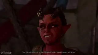 Baldur's Gate 3 Speaking to Mol about her contract but not saying that we have killed Raphael