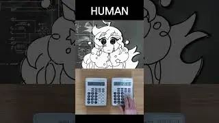 FLAVOR FOLEY - Human (Calculator Cover) #shorts