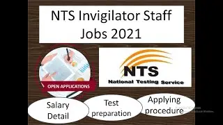 NTS Invigilator Staff Jobs 2021 |  applying procedure | test preparation | jobs update | NTS jobs