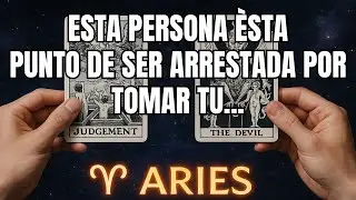 ARIES♈️💥Dios está tratando de salvarte de un hombre. El nombre te sorprenderá... #tarot