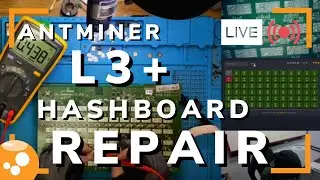 Antminer L3+ Hashboard Repair - Bitcoin ASIC Miner Repair LIVE - 034