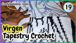 19. Virgen Mar&iacute;a tejida a crochet en Tapestry Crochet | Paso a Paso Virgen Maria para Principiantes.