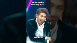 This taehyung hit differently 🐯💜#bts #idolperformance#idolbts#Ot7
