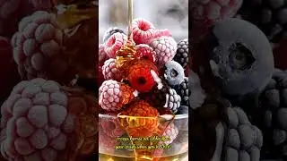 Frozen Berry Drizzle ASMR 🍓❄️ Warm Syrup vs Frost