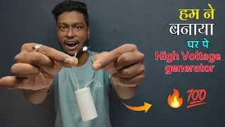 Make High Voltage Generator From Fan Capacitor