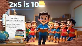 The Two Times Table Song, | Learn Multiplication by 2 | Kids Math Song | Peques Party Music