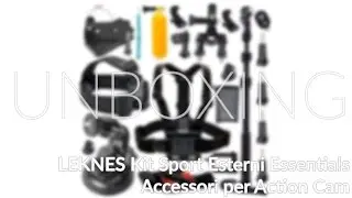 UNBOXING Leknes Kit Sport Esterni Essentials Accessori GoPro Action Camera