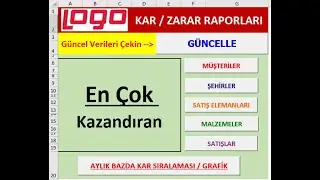 KAR/ZARAR RAPORU (LOGO-SQL-EXCEL)