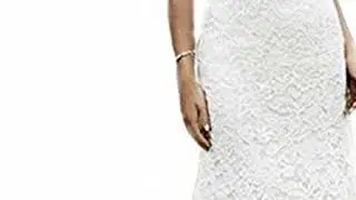Affordable SIQINZHENG Women's Sweetheart Full Lace Beach Wedding Dress Mermaid Bridal