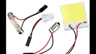 КАК СДЕЛАТЬ очень ЯРКИЙ СВЕТ В САЛОНЕ авто COB LCD матрица 12V