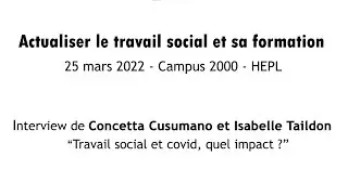 Interview travail social et covid, quel impact ?