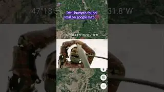 I found real Paul bunyan on google earth #googlemaps #paulbunyan #googleearth