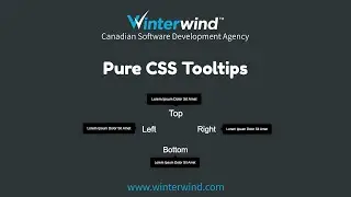 Pure CSS Tooltips