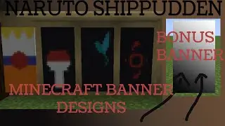 Minecraft | Top 5 Banner Designs For Minecraft || Naruto Shippuden