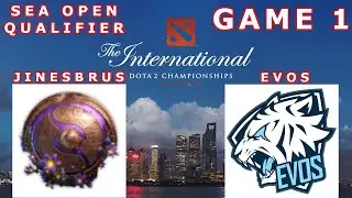 Team Jinesbrus vs EVOS Esports Game 1 The International Open Qualifiers 2019