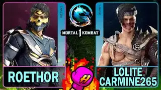 MK1 Roethor (TAKEDA) VS Lolite Carmine265 (HAVIK) 🥊Mortal Kombat 1🥊4K 60ᶠᵖˢ