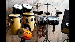 Base de Salsa lenta con Piano y bajo 80 bpm | Estudia Conga, timbal, y bongo 2 horas continuas 2020