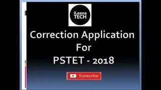PSTET Correction by iLeana Tech