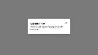 How to make Modal Popup using HTML CSS & JavaScript