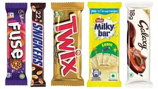 Cadbury Fuse vs Snickers vs Twix vs Nestle vs New Galaxy Chocolate Opening Video