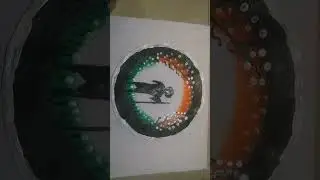 #Desh bhakti #all pasta #and# black acrylic colour drawing# short video #