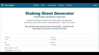 Staking Sheet Generator - Field-Ready Cut Sheets in Seconds