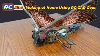 How to Make Rc bird using RC CAR Gear | रेडियो कंट्रोल बर्ड |Can it Fly ? #ornithopter #rcbird #diy