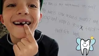 📝 BOY WRITES LETTER TO THE TOOTH FAIRY | HOW OLD ARE YOU AND WHAT'S YOUR REAL NAME?! 🧚