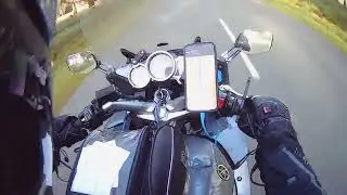 2006 yamaha fj r 1300a riding through fog bad roads flooded road heading to albury