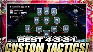 THE BEST CUSTOM TACTICS IN FIFA 22?! 4321 CUSTOM TACTICS | OBEZGAMING