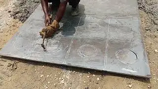MS Sheet cutting work #sheet  #gascutting #construction #welding #cuttingskills #viral #civil
