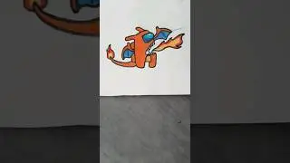 # Drawing an AmongUs pokemon skin charlizard # # Shorts #