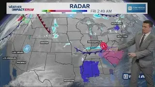 Flurries possible in Indiana on-and-off through next week; winter storm staying south