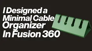 Smart Cable Wire Organizer | Minimal 3D Printed Desk Cable Management