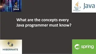 What are the concepts every Java programmer must know?