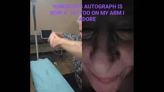 Я набила татуировку с автографом Yungblud на руке!!! Тур IDOLS 2025 ~ Оттава, Канада ✒️ 🖤 #yungbl...